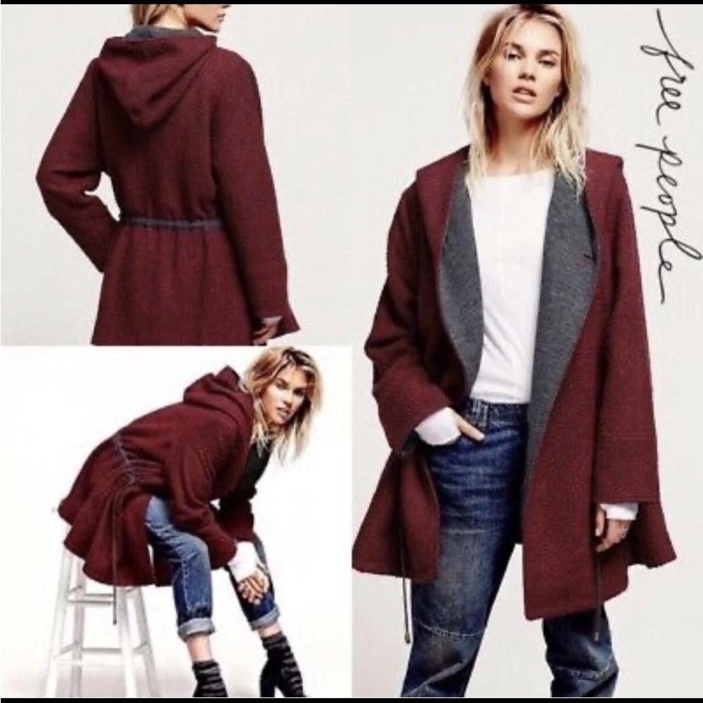 Free People Satellite Tweed Swing Jacket Size XS.